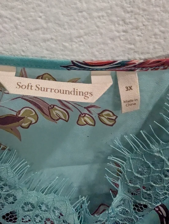 Soft Surroundings Blair Dress Maxi 2- piece Slip Duster Vacation Cruise - Picture 13 of 13